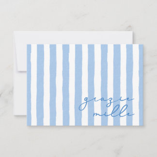 Grazie Milleノートカードイタリアンに感謝 ノートカード