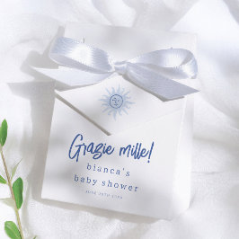 Grazie Mille! Italian Summer Blue Boy Baby Shower フェイバーボックス