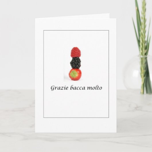 Grazie Thank イタリアン In Card サンキューカード (正面)