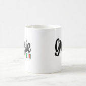 Grazie (Thank You) Italian Flag Mug コーヒーマグカップ (中央)