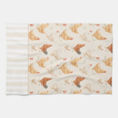 Grazing Chickens Country Kitchen Towels キッチンタオル (横)