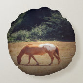 Grazing Palomino.... ラウンドクッション (裏面)
