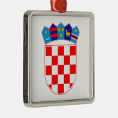 Grb Hrvatskeのクロアチアの紋章付き外衣 メタルオーナメント (右)