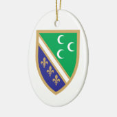 Grb SandžakaのSandžakの紋章付き外衣 セラミックオーナメント (左)