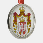 Grb Srbijeのセルビアの紋章付き外衣 メタルオーナメント (右)