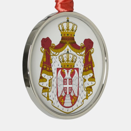 Grb Srbijeのセルビアの紋章付き外衣 メタルオーナメント (右)