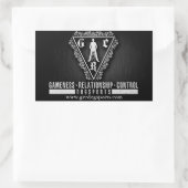 GRCステッカー4パック！ 長方形シール (バッグ)