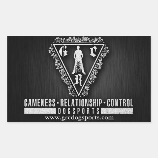 GRCステッカー4パック！ 長方形シール (正面)