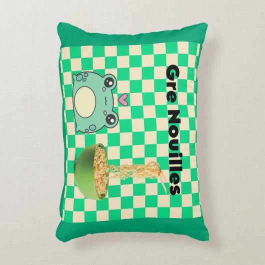 Gre nouilles アクセントクッション (正面(垂直))