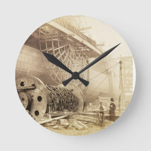 「Greaの側のIsambardの王国Brunel (1806-59年) ラウンド壁時計