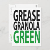 grease, granola, GREEN! ポストカード (正面/裏面)