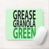 grease, granola, GREEN! マウスパッド (マウス)