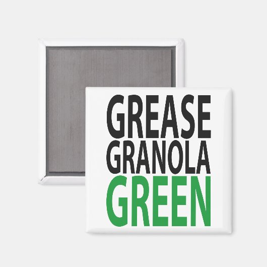 grease, granola, GREEN! マグネット (正面/裏面)