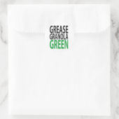 grease, granola, GREEN! ラウンドシール (バッグ)