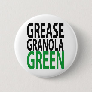 grease, granola, GREEN! 缶バッジ