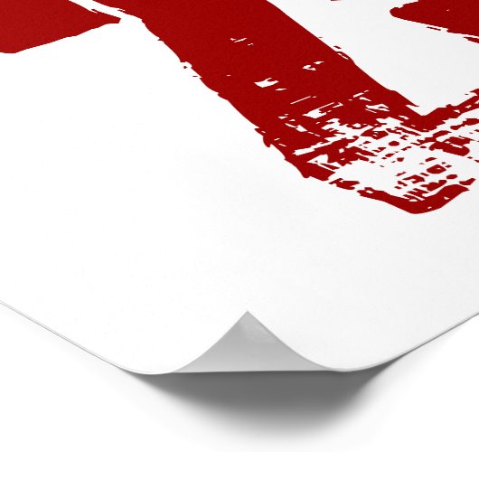 Great 25th Birthday Party Banner Custom Name ポスター (角)