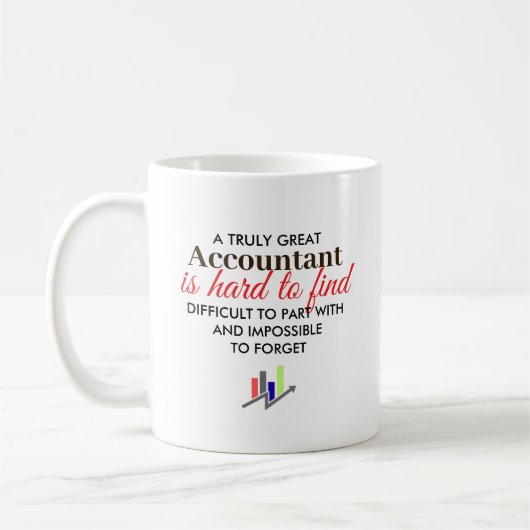Great Accountant Personalized Name Gift コーヒーマグカップ (左)