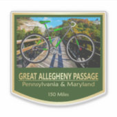 Great Allegheny Passage (bike2) シール (正面)