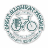 Great Allegheny Passage (cycling) シール (正面)