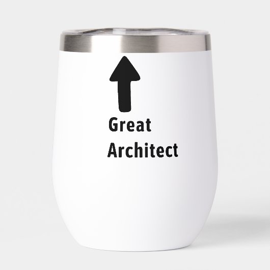 Great Architect Funny Arrow Editable Name (背面)