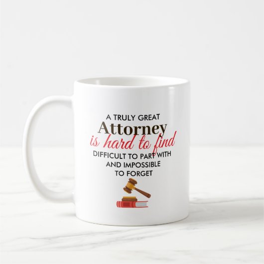Great Attorney Personalized Name Gift コーヒーマグカップ (左)