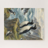 Great Auk Wild Coastal Scene ジグソーパズル (横)