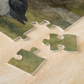 Great Auk Wild Coastal Scene ジグソーパズル (側面)