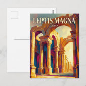 Great Basilica, Leptis Magna Libya ポストカード (正面/裏面)
