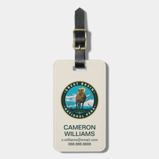 Great Basin National Park ラゲッジタグ (正面縦)