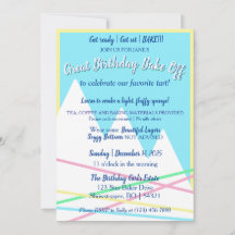 Great Birthday Bake Off Invitation 