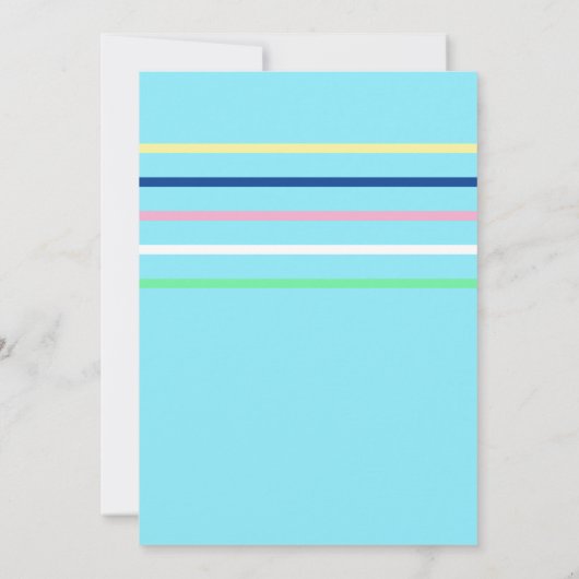 Great Birthday Bake Off Invitation | Pink Border 招待状 (裏面)