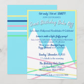 Great Birthday Bake Off Invitation | Yellow Border 招待状 (正面/裏面)