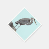 Great Blue Heron スタンダードカクテルナプキン (角)