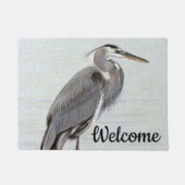 Great Blue Heron ドアマット (正面)