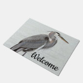 Great Blue Heron ドアマット (アングル)