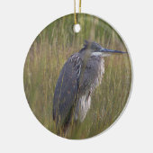 Great Blue Heron Bird Ornament セラミックオーナメント (左)