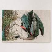 Great Blue Heron Birds of America Audubon Print ジグソーパズル (横)