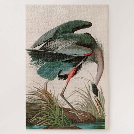 Great Blue Heron Birds of America Audubon Print ジグソーパズル (縦)