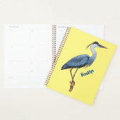 Great blue heron cartoon illustration プランナー手帳 (ディスプレー)