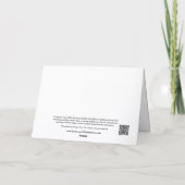 Great Blue Heron Dancing Over the Lake Blank シーズンカード (裏面)