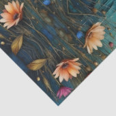 Great blue Heron & Egret flowers in water 薄葉紙 (詳細)