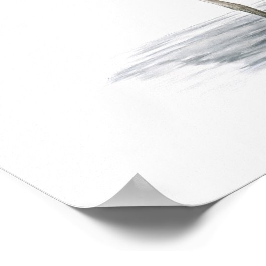 Great Blue Heron Fine Art Print ポスター (角)