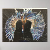 Great Blue Heron Fishing ポスター (正面)