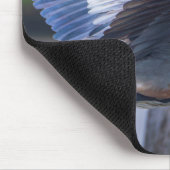 Great Blue Heron Flight Wildlife Bird Photography マウスパッド (コーナー)