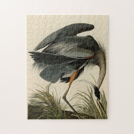 Great Blue Heron from Audubon's Birds of America ジグソーパズル (縦)