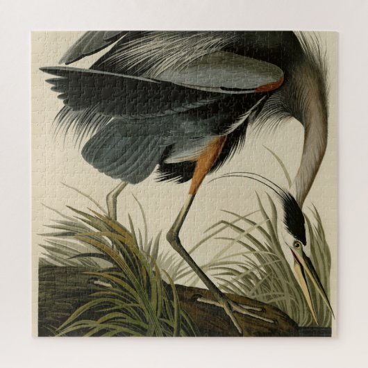 Great Blue Heron from Audubon's Birds of America ジグソーパズル (縦)