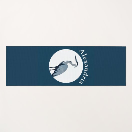 Great Blue Heron Logo ヨガマット (正面(横))
