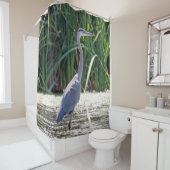 Great Blue Heron Shower Curtain シャワーカーテン (インサイチュ)