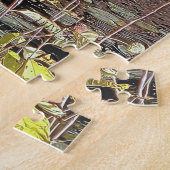 Great Blue Heron Stretched Canvas Print ジグソーパズル (側面)