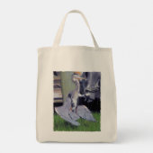 Great Blue Heron sunbathing Tote Bag トートバッグ (裏面)